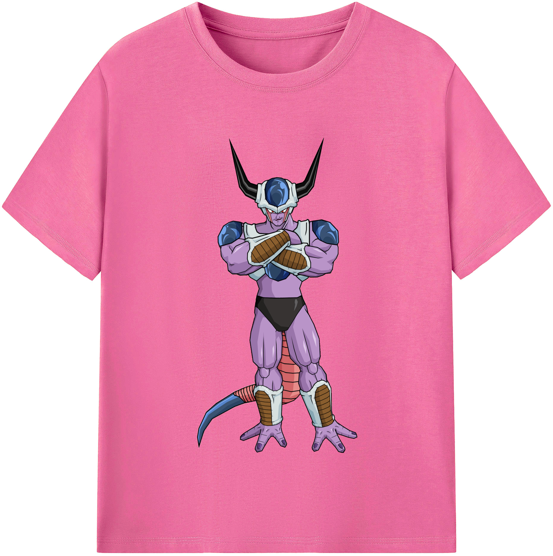 （画像用） ドラゴンボール フリーザ DRAGON BALL Frieza レディースカジュアルプリントTシャツ（綿100％）